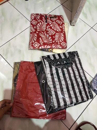 Tunik Asimetris Lapis Milenia Atasan Batik Kerja Wanita Modern Cantik