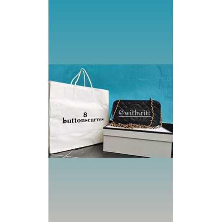 yura bag black preloved buttonscarves