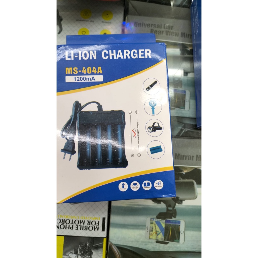 Charger Baterai MS-404A Untuk Batrai 18650 4 Slot