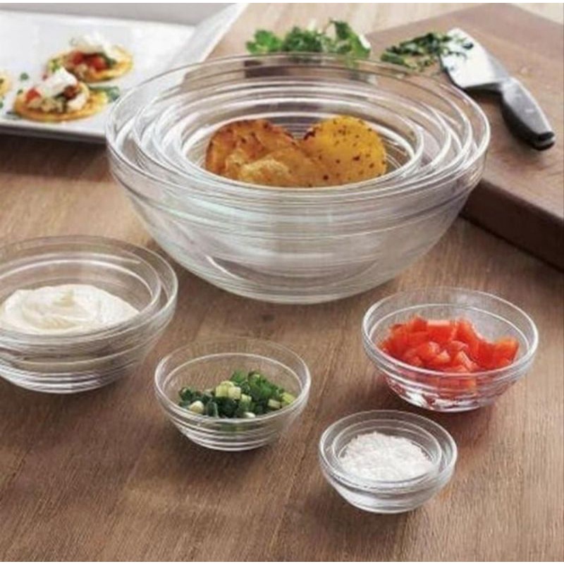 duralex mangkok Stackable bowl tempered glass 310ml 4 pcs