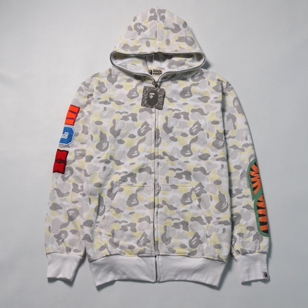 Jaket Hoodie Bape Shark Wgm Bordir Jaket Bape