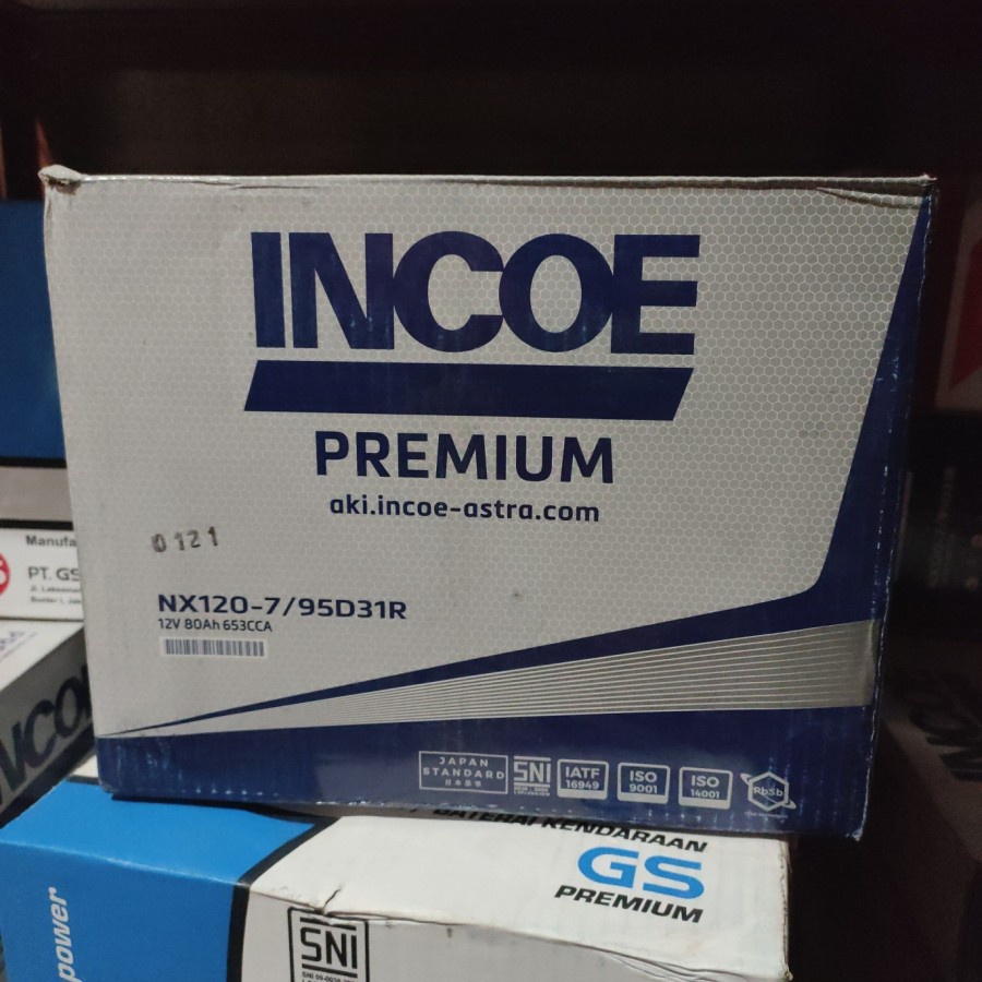 AKI / ACCU BASAH INCOE PREMIUM NX120-7 / 95D31R