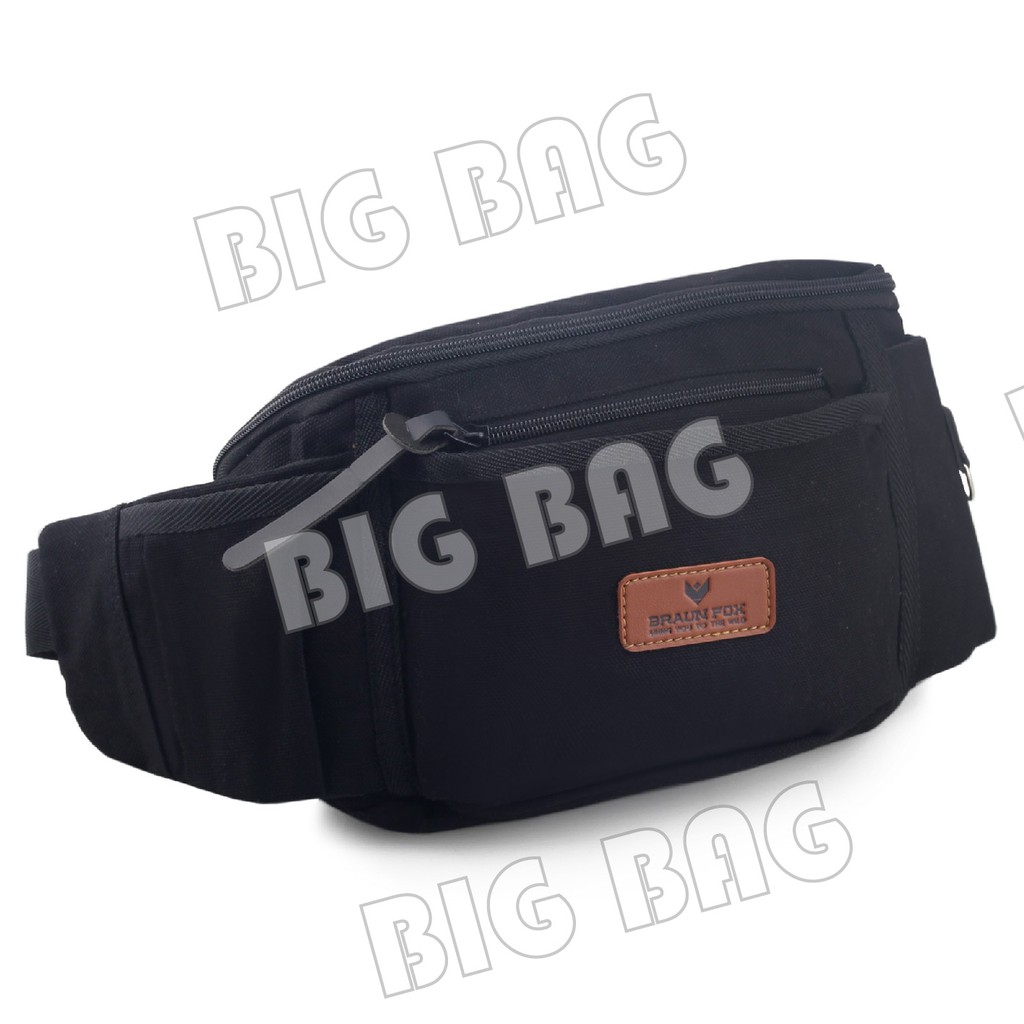 RTM - Hot Promo !!!! Tas Waistbag Fort - Black Premium Quality