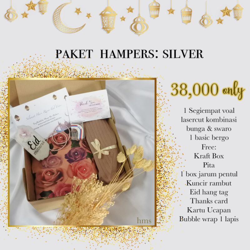 

HAMPERS SILVER / PAKET JILBAB ISI 2
