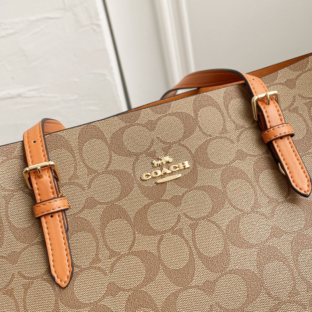[Instant/Same Day]1665 coach Mollie Tote Women Shoulder Bag Handbag shopping bag  gwd