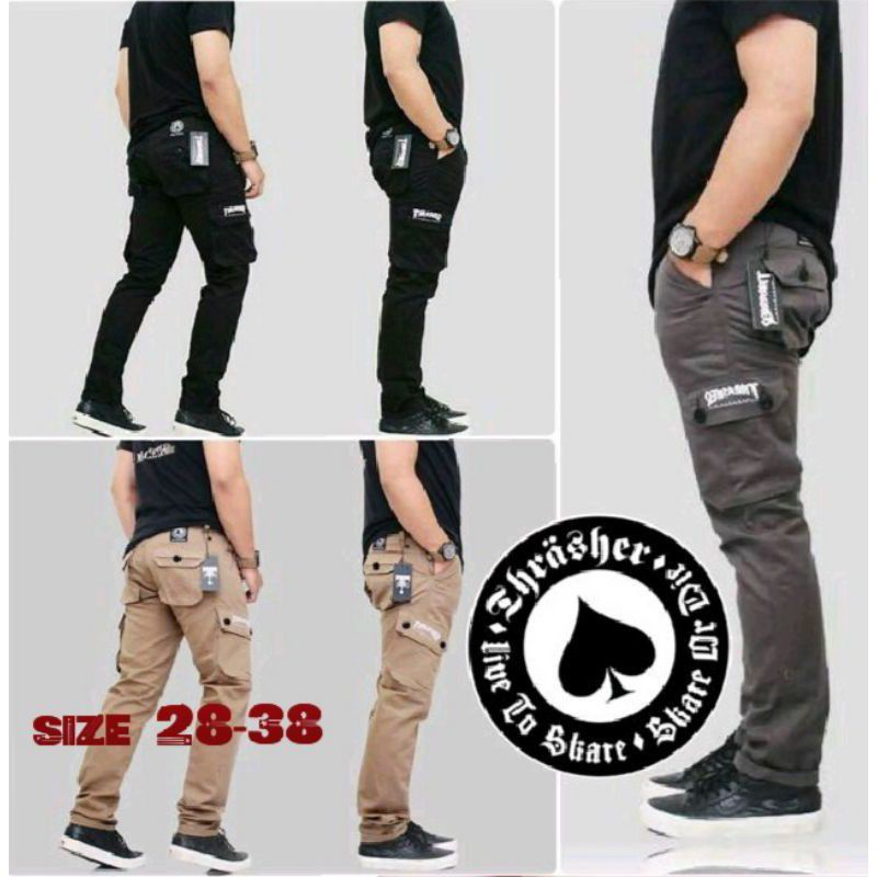 Celana Cargo Panjang Pria Big Size 28-38 Premium