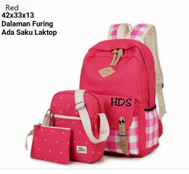 Ransel ala korea backpack sarung