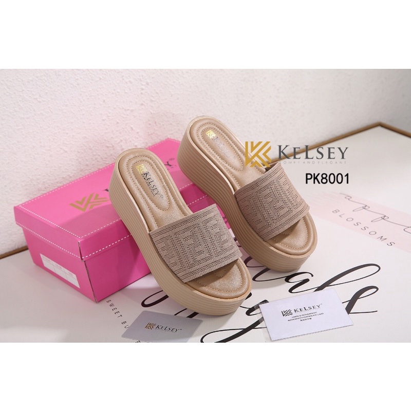 Kelsey Wedges Sandals Sepatu Wanita #PK8001