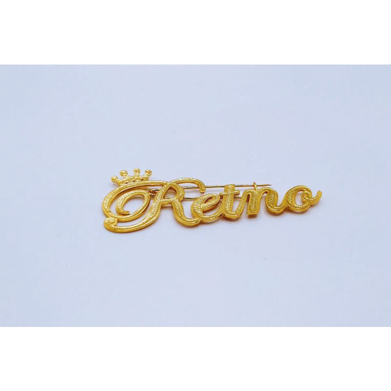 Bros nama Bros nama custom Bros nama lapis emas nama sendiri TERMURAH-D