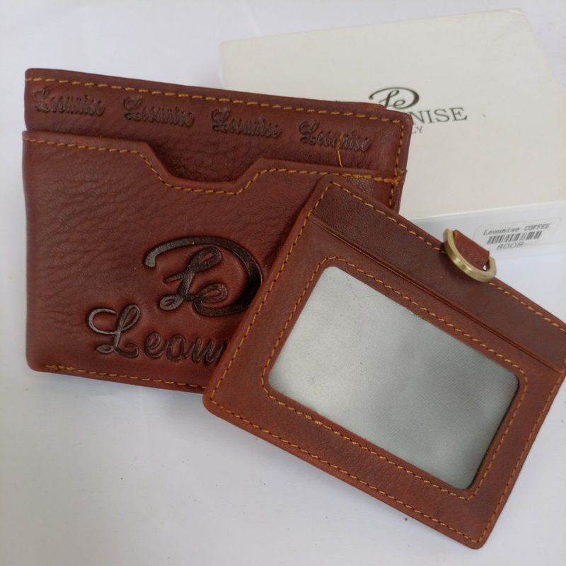 dompet lipwt pria kulit asli impor leounise premium