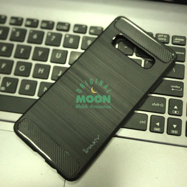 Case ipaky samsung s10 plus carbon casing silikon softcase softshell premium karbon