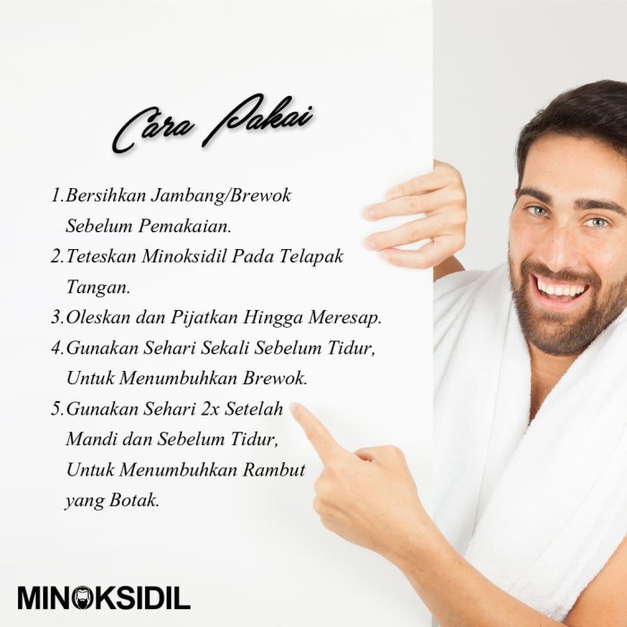 TERBUKTI Minoksidil Penumbu Brewok / Jenggot Jambang kumis /Rambut