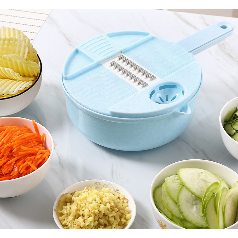 Alat Masak Dapur 12 Set / Pemotong Pengiris Parutan Bawang Buah Sayuran Praktis-4