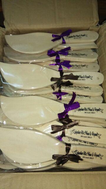 Centong Kayu Daun Lancip Murah Unik