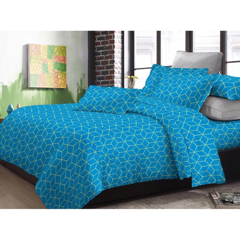 Sprei Adela Elegant Collection T30 180x200cm Bantal 2 BAHAN KATUN DISPERS TIDAK LUNTUR MURAH