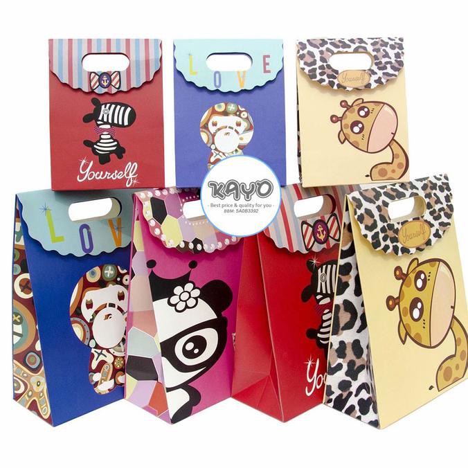 

M Kantong Motif Binatang, Kantong Kado, Kantong Unik, Kantong Lucu