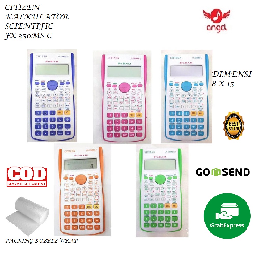 

Kalkulator Calculator Scientific Citizen FX-350MS-C / Kalkulator Ilmiah FX 350 MS C / Kalkulator Ilmiah Warna
