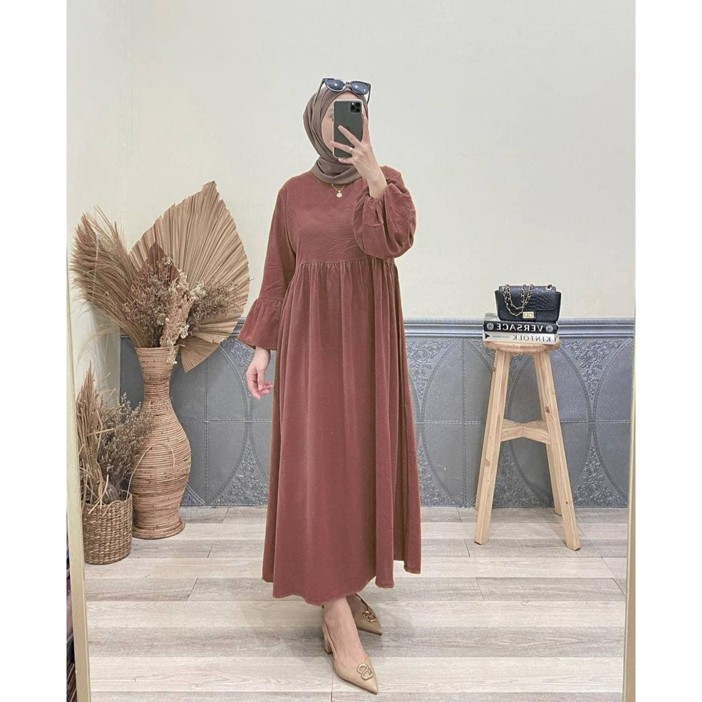 ANYA MIDI DRESS RAYON PREMIUM | DASTER MIDI BUSUI MURAH | DASTER TERBARU KEKINIAN VIRAL | DASTER JUMBO BALI | DASTER ARAB