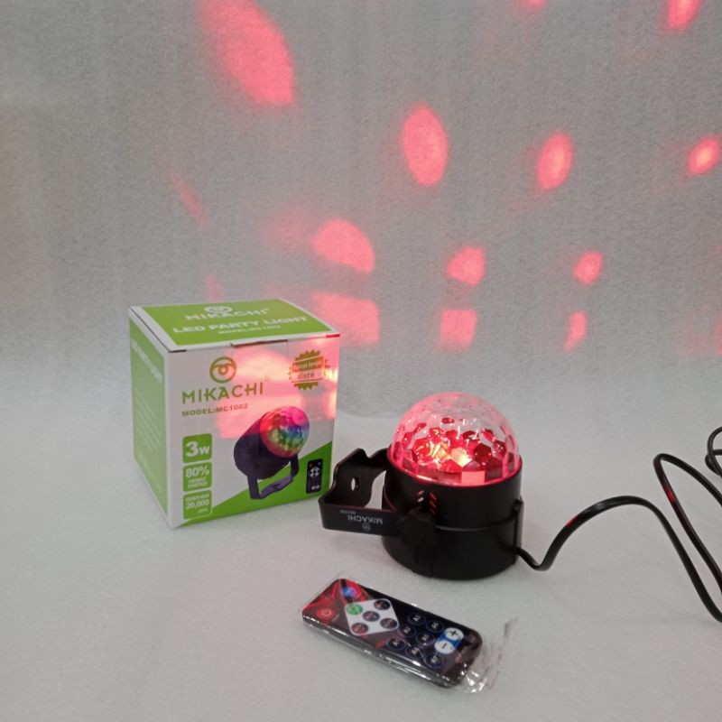 dp Lampu Disco Mini LED 3W MIKACHI MC 1002