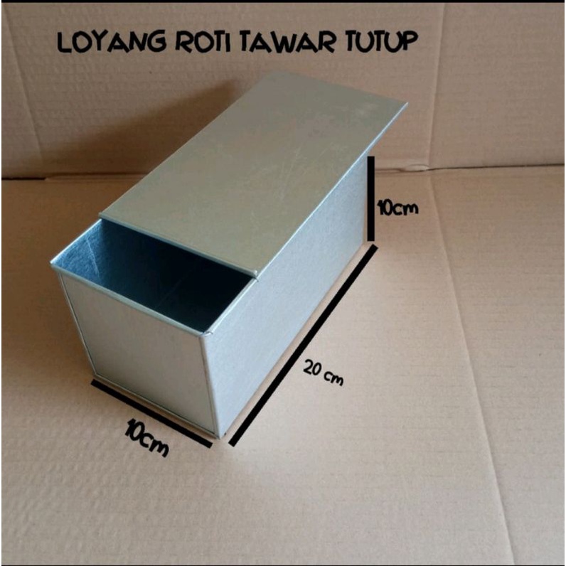 Cetakan Roti Tawar Bandung/Cetakan Roti Tawar tutup/Loyang/Baking pan Bahan Galvalum