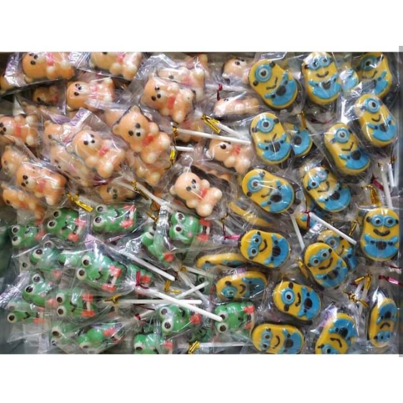 

Lolipop coklat karakter