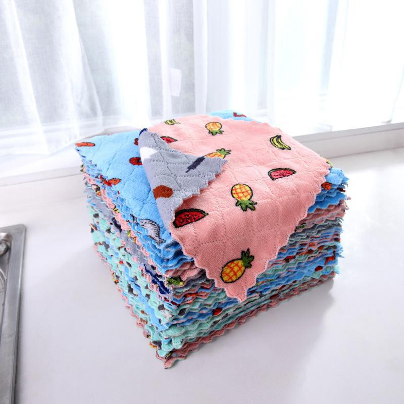 Kain Lap Dapur Microfiber Lap Piring Anti Minyak Serbaguna