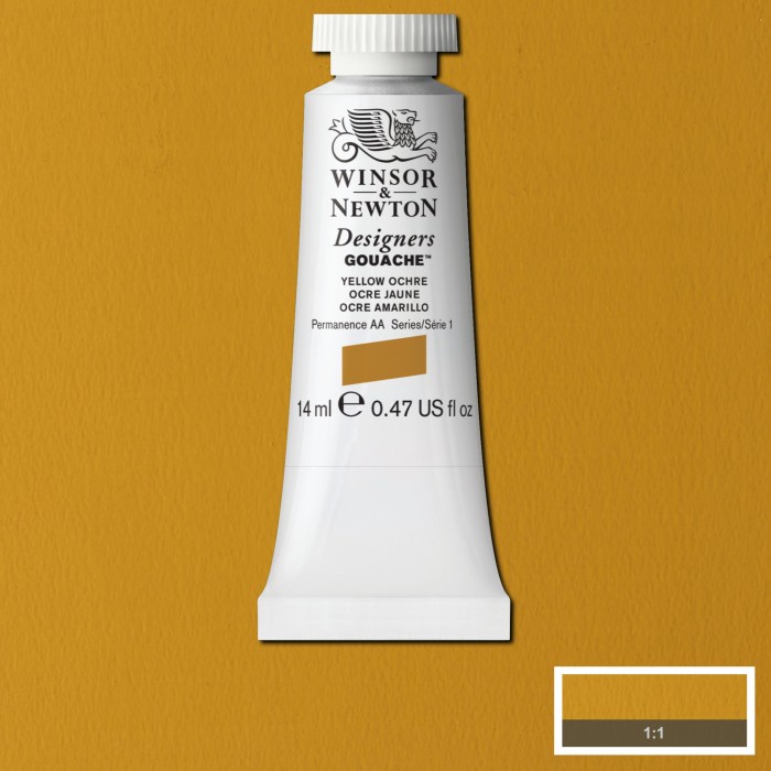 

Cat Guas Winsor & Newton Designer Gouache Series 1 14ml - 03/03 - YELLOW OCHRE