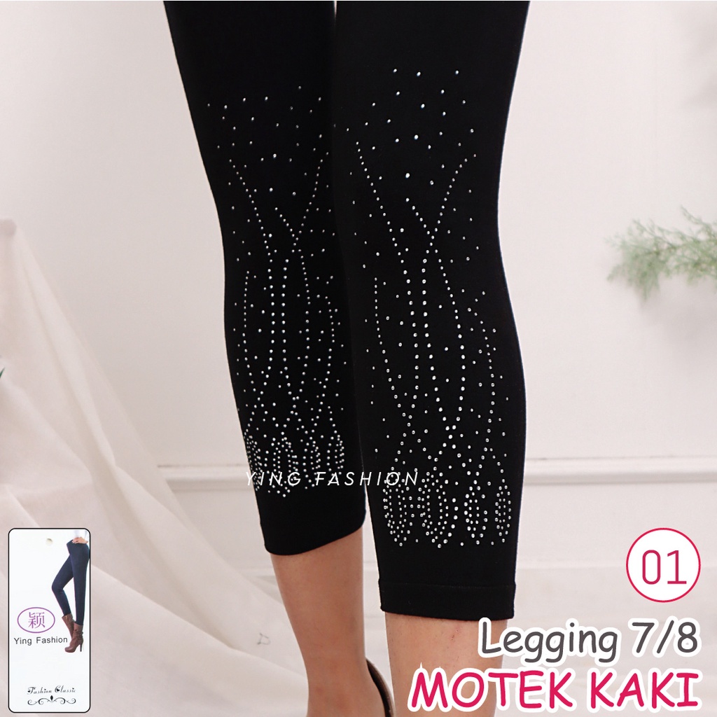 Legging MOTEK KAKI MK07-01 / LEGGING MOTEK KAKI PENDEK / LEGGING MOTEK PENDEK / LEGGING IMPORT / LEGGING YING FASHION