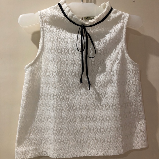 atasan korea renda wanita lace top