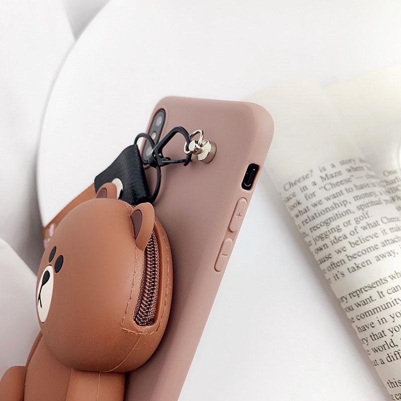 VIVO Y11 Y12 Y15 Y17 Y12I Y20 Y20I Y20S Y12S Y20S G/SOFT CASE KARAKTER DOMPET + GANTUNGAN TALI HP BONEKA COIN/TAS