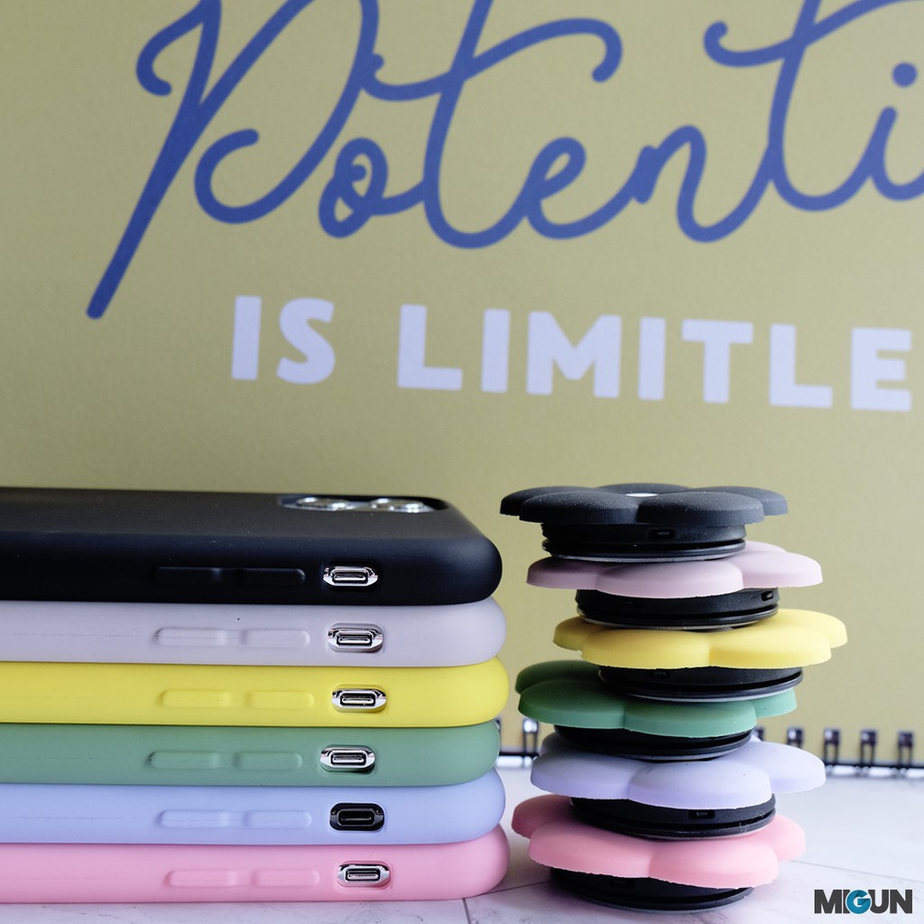 NEW BLOOMING CASE (2)- FREE airpop OPPO  (tersedia juga iPhone &amp; VIVO)