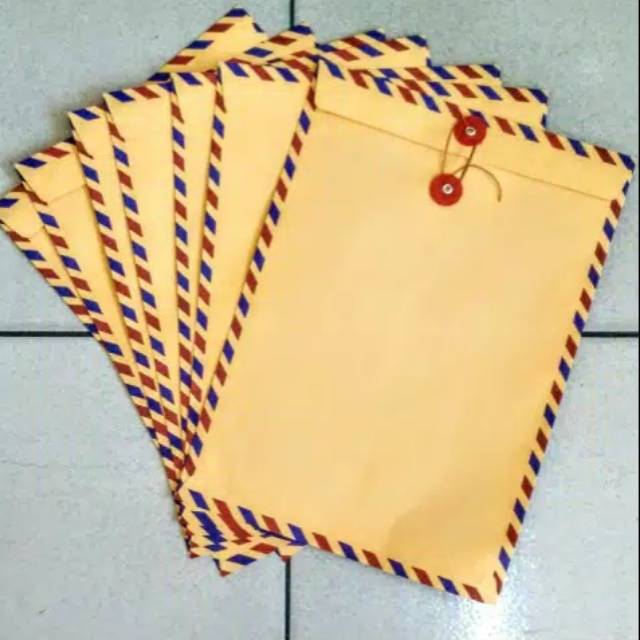 

Amplop 310 Air Mail Kyoto Coklat Tali