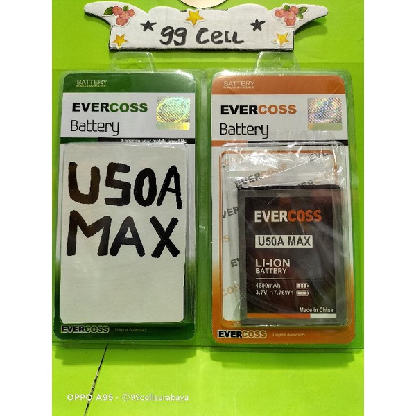 Baterai U50A max evercoss battery batrai batre Evercoss U50A max original