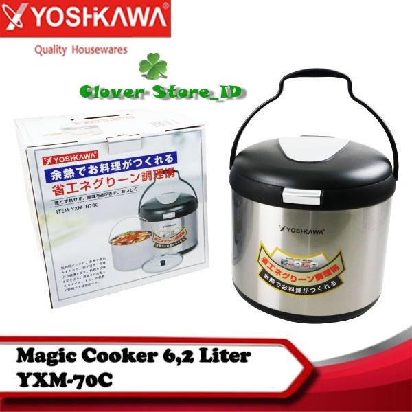 Thermal Magic Cooker Ukuran 6,2 Liter Yoshikawa Yxm-N70C