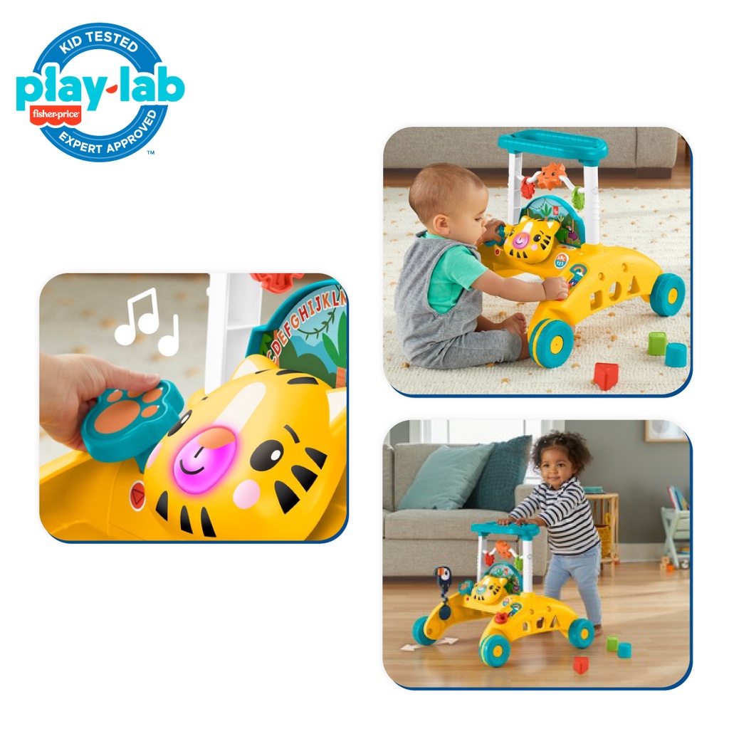 Fisher Price 2-Sided Steady Speed Tiger Walker - Push Walker Bayi 2 Sisi