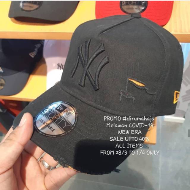 TOPI BASEBALL NEW ERA 9FORTY NY NEW YORK YANKEES DAMAGE STRAPBACK CAP CAMO