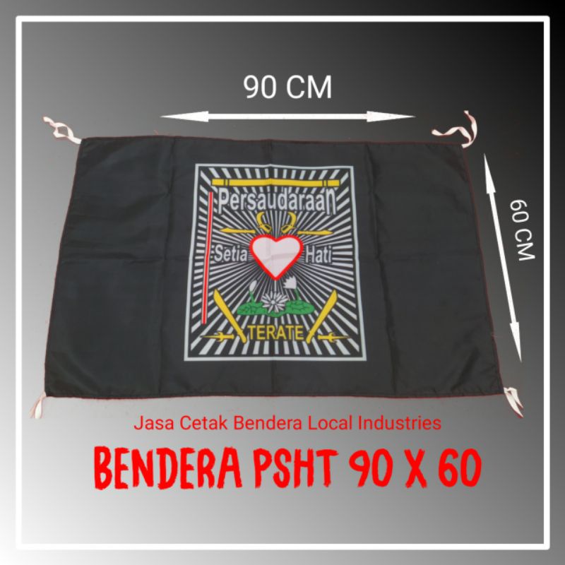 BENDERA PSHT KAIN HITAM / Bendera logo psht