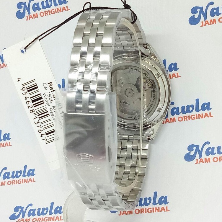 Seiko 5 SNKL17K1 Automatic Gold Tone on White Dial - Jam Tangan Pria SNKL17