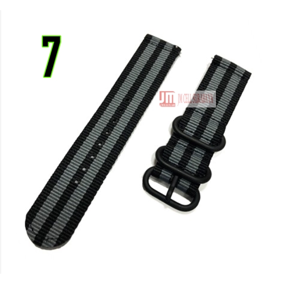 Tali Jam Nylon Stitching Strap - Lugs Lebar 18mm 20mm 22mm 24mm Quick Release