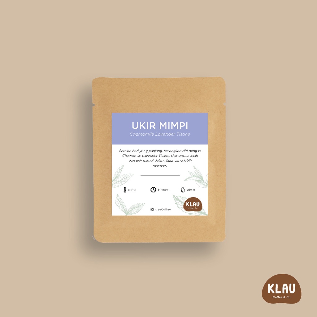 

Ukir Mimpi - Teh Chamomile Lavender / Teh Celup Herbal / Teh Bunga / Artisan Flower Tea