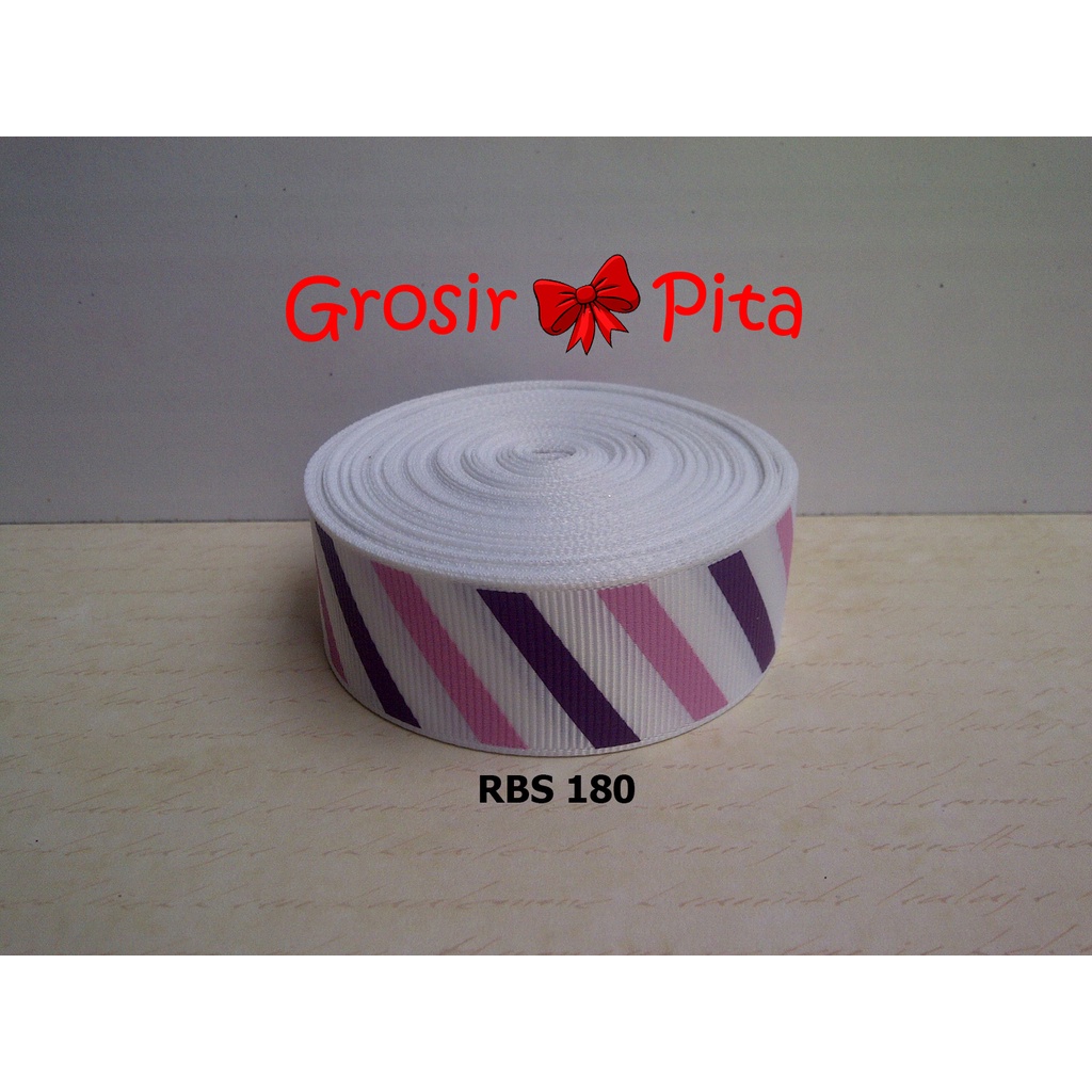 

(25 yard) Pita Grosgrain Motif RBS 180 | Toko Bahan Craft | Grosir Pita