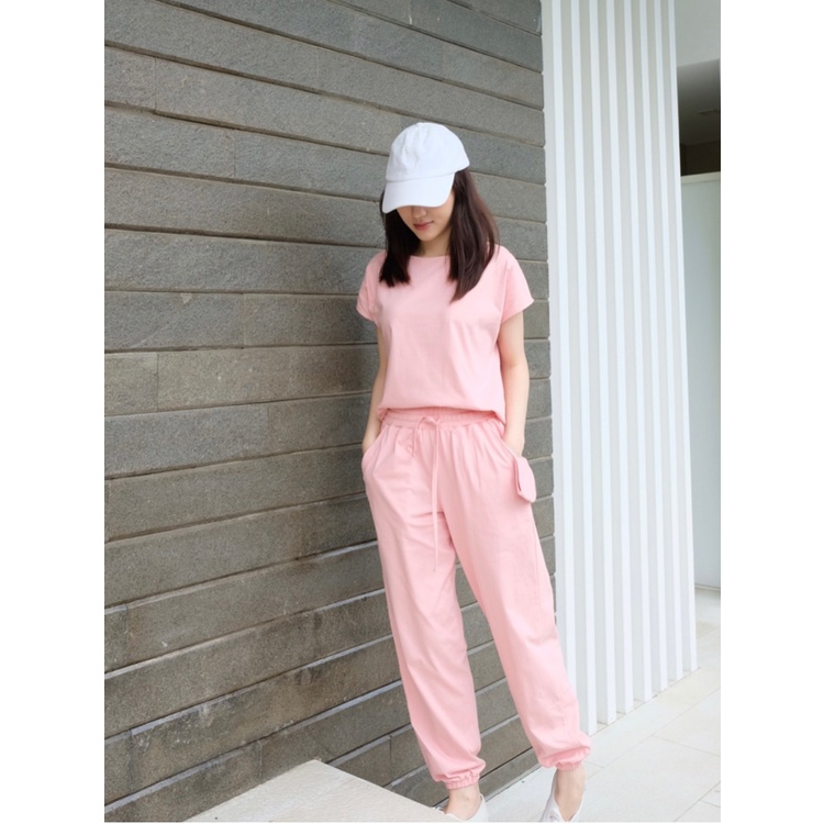 Kadaka S-0130 Set Jogger Pants with Top Comfy &amp; Sporty