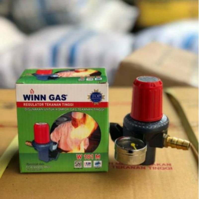 Winn Gas . 181 Meter , Win Gas  . Regulator LPG  , Tekanan Tinggi , Regulator Restoran