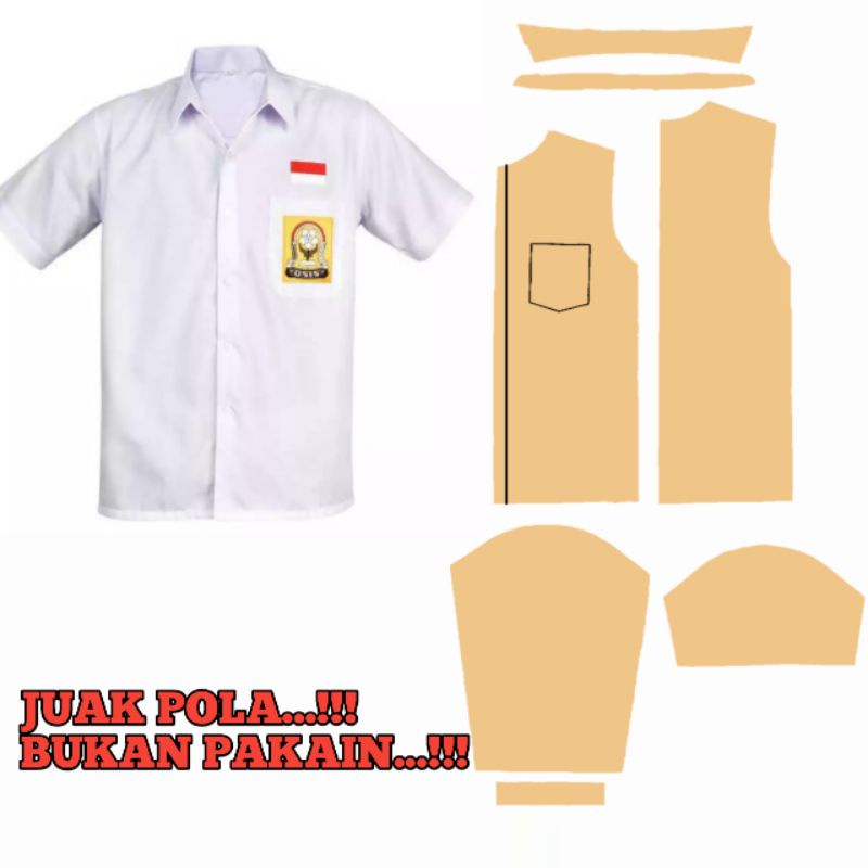 pola instan baju seragam SMP