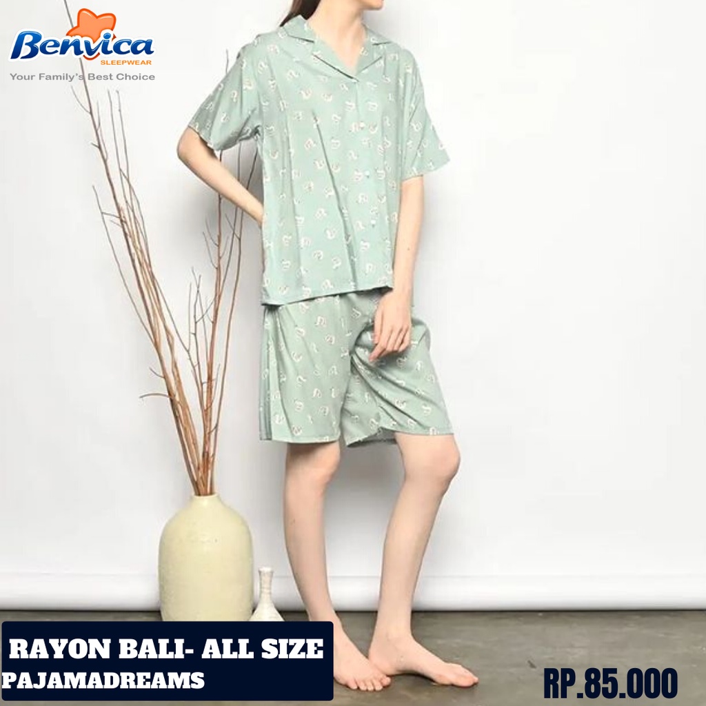 BAJU TIDUR CELANA PENDEK RAYON ALL SIZE KERAH BANYAK MOTIF PJD