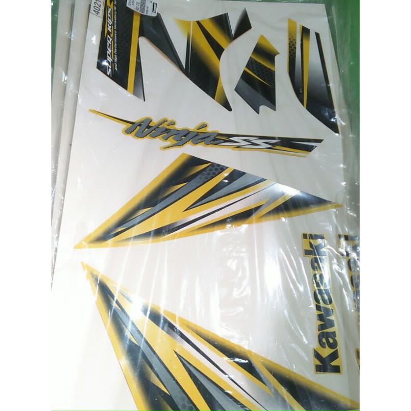 Stiker bodi ninja SS kuning