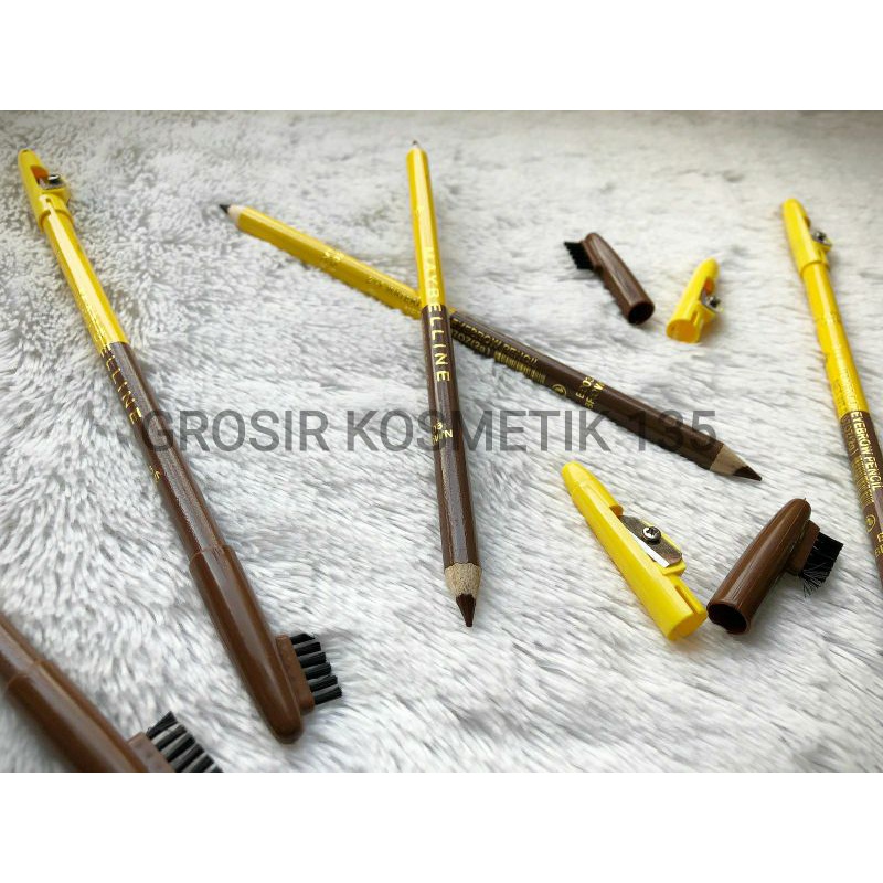 PENSIL ALIS DUA SISI HITAM COKLAT PNDS/MYBLINE