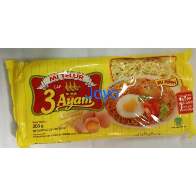 

Mie Telur cap 3 Ayam