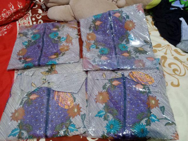 Tunic Zipper Kembang Sekuntum Tunik Batik Cantik Modern Tunic Batik Murmer Seragaman Kantor