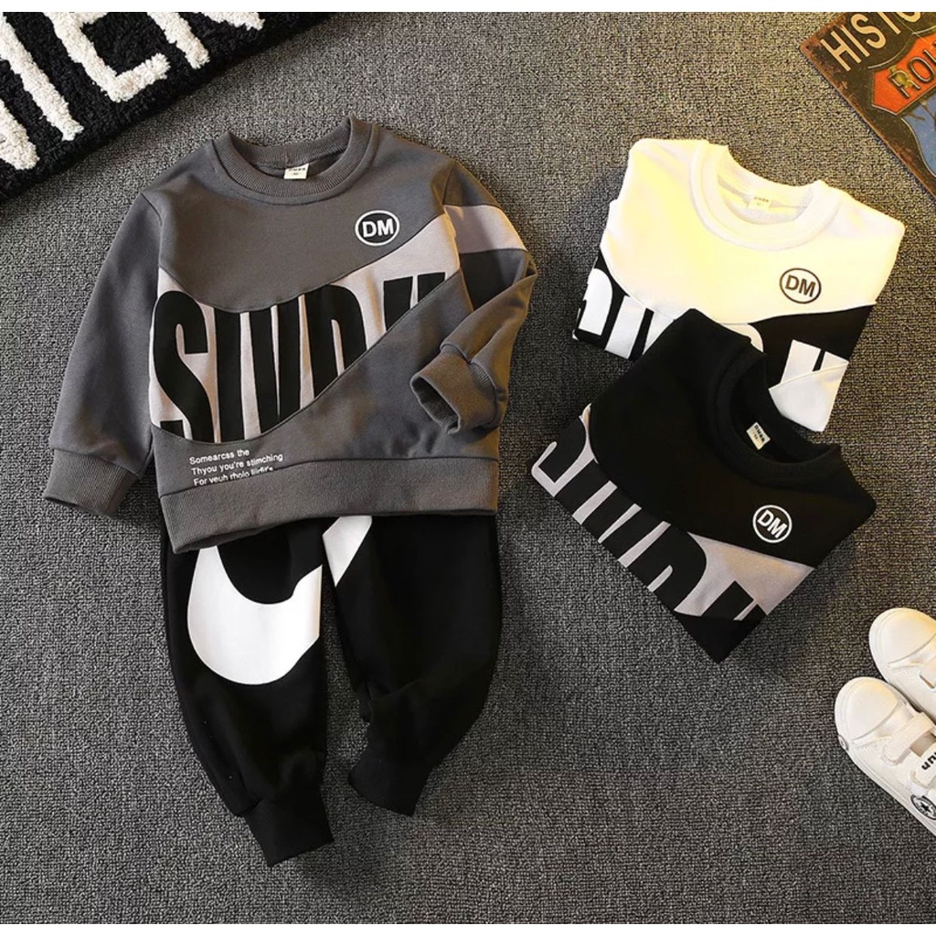 PROMO SETELAN SWEATER JOGER ANAK LAKI LAKI TERBARU/ PAKAIAN ANAK / SET NIKE 1-5 TAHUN